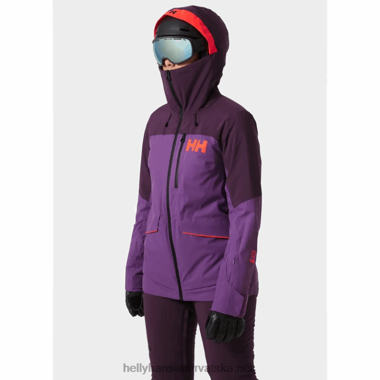 J0HV2654 ženska powchaser lifaloft skijaška jakna s izolacijom žene Helly-Hansen najtamnije proljeće/plava magla - Image 2