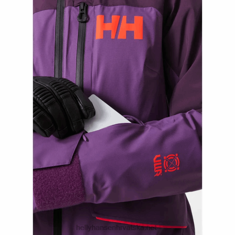 J0HV2654 ženska powchaser lifaloft skijaška jakna s izolacijom žene Helly-Hansen najtamnije proljeće/plava magla - Image 6