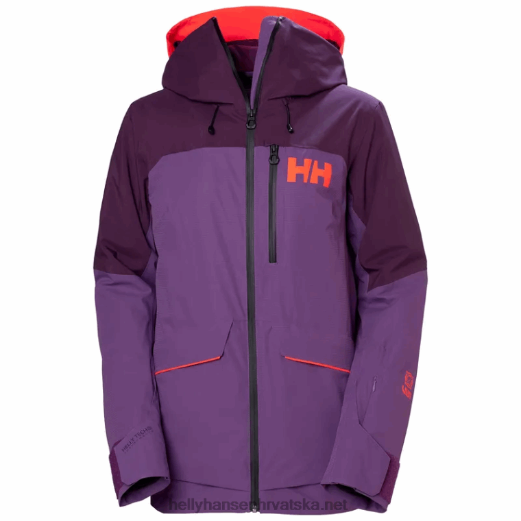 J0HV2654 ženska powchaser lifaloft skijaška jakna s izolacijom žene Helly-Hansen najtamnije proljeće/plava magla - Image 1
