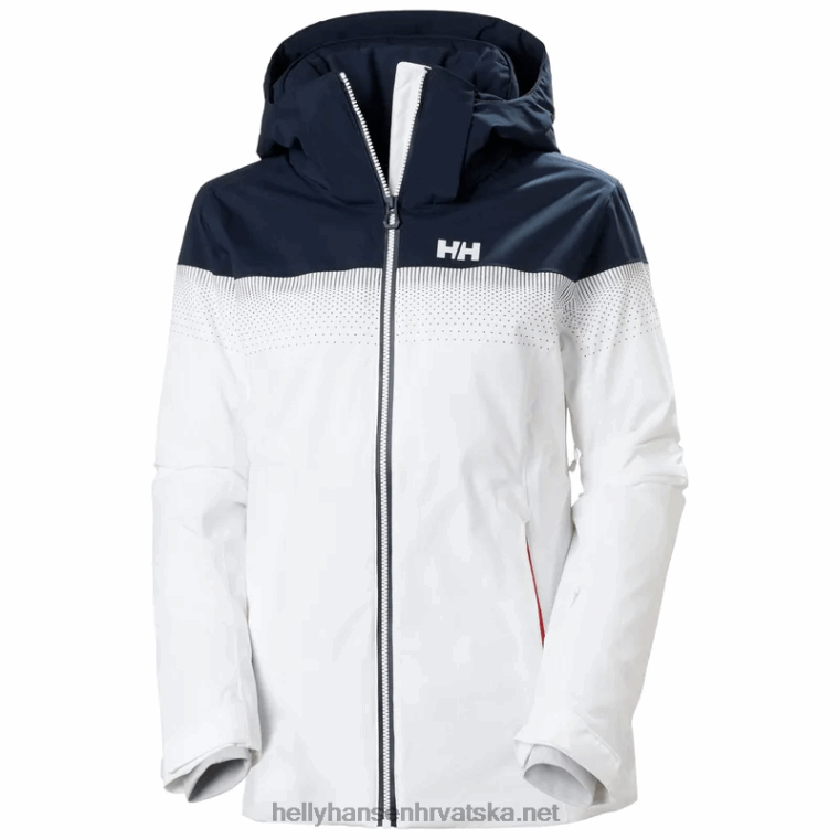 J0HV2658 ženska motionista lifaloft skijaška jakna žene Helly-Hansen zdrobljeni gra/najtamniji spr - Image 1