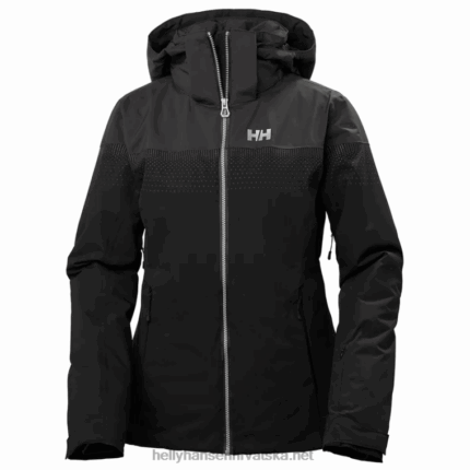 J0HV2659 ženska motionista lifaloft skijaška jakna žene Helly-Hansen zgnječena gra/najtamnija spr/bijela