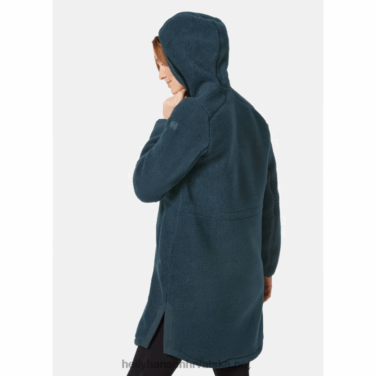 J0HV2678 ženska srednjeslojna jakna od flisa s dugim florom imperial žene Helly-Hansen snijeg - Image 3