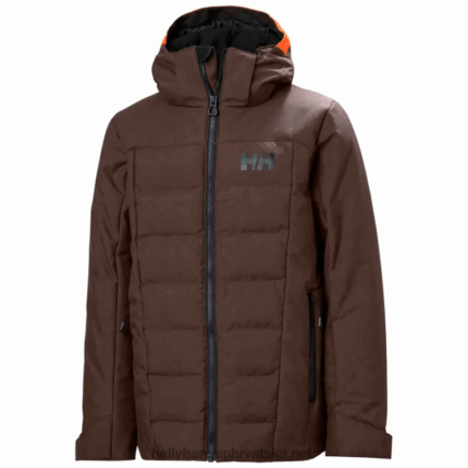 J0HV2746 juniorska skijaška jakna djeca Helly-Hansen malahit/ametist
