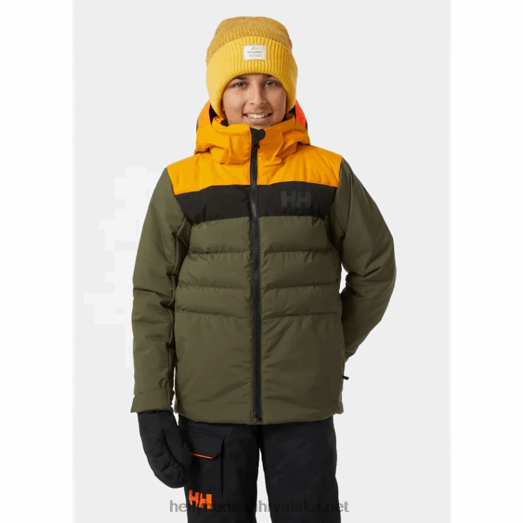 J0HV2753 juniorska ciklonska skijaška jakna djeca Helly-Hansen ametist/duboki fjord - Image 2