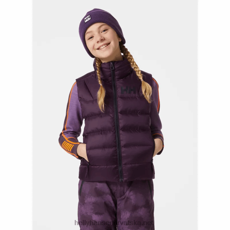 J0HV2763 juniorski isfjord donji prsluk djeca Helly-Hansen modra magla/crna - Image 2