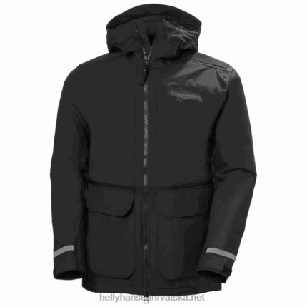J0HV276 muška patrolna prijelazna kišna jakna muškarci Helly-Hansen crno
