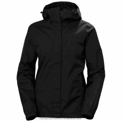 J0HV2785 ženska juell vodootporna jakna žene Helly-Hansen crno