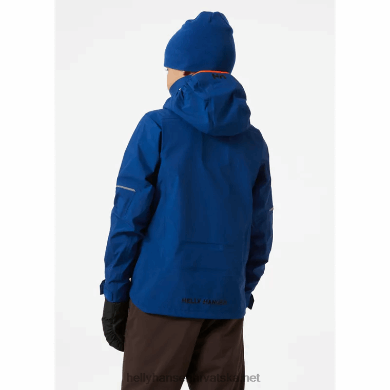 J0HV2814 juniorski elementi troslojna skijaška jakna djeca Helly-Hansen crno - Image 3