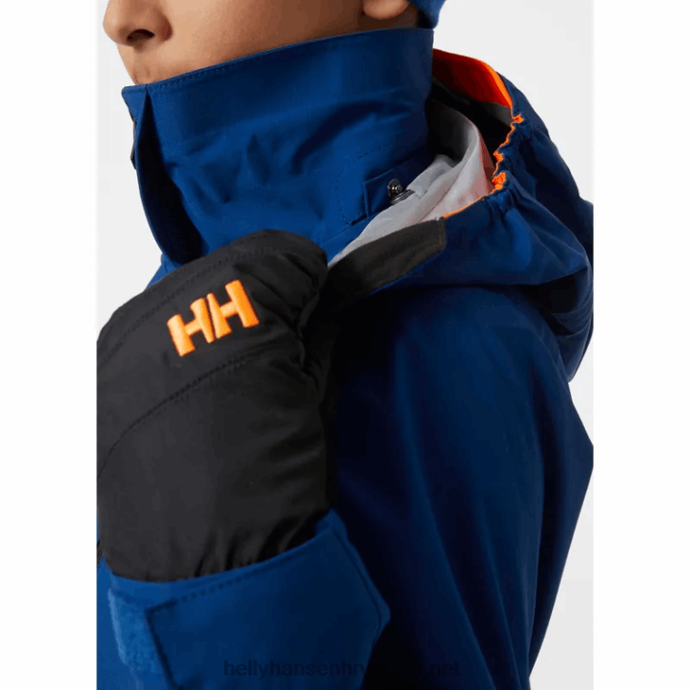 J0HV2814 juniorski elementi troslojna skijaška jakna djeca Helly-Hansen crno - Image 5