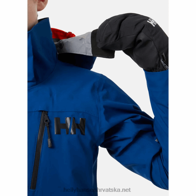 J0HV2814 juniorski elementi troslojna skijaška jakna djeca Helly-Hansen crno - Image 8