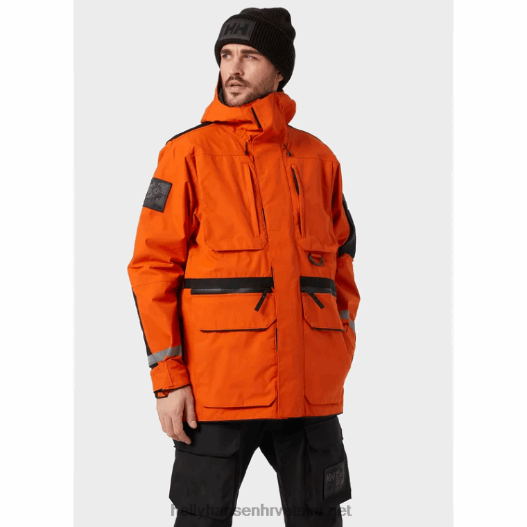 J0HV289 muška arctic prijelazna parka muškarci Helly-Hansen patrolni oran - Image 2