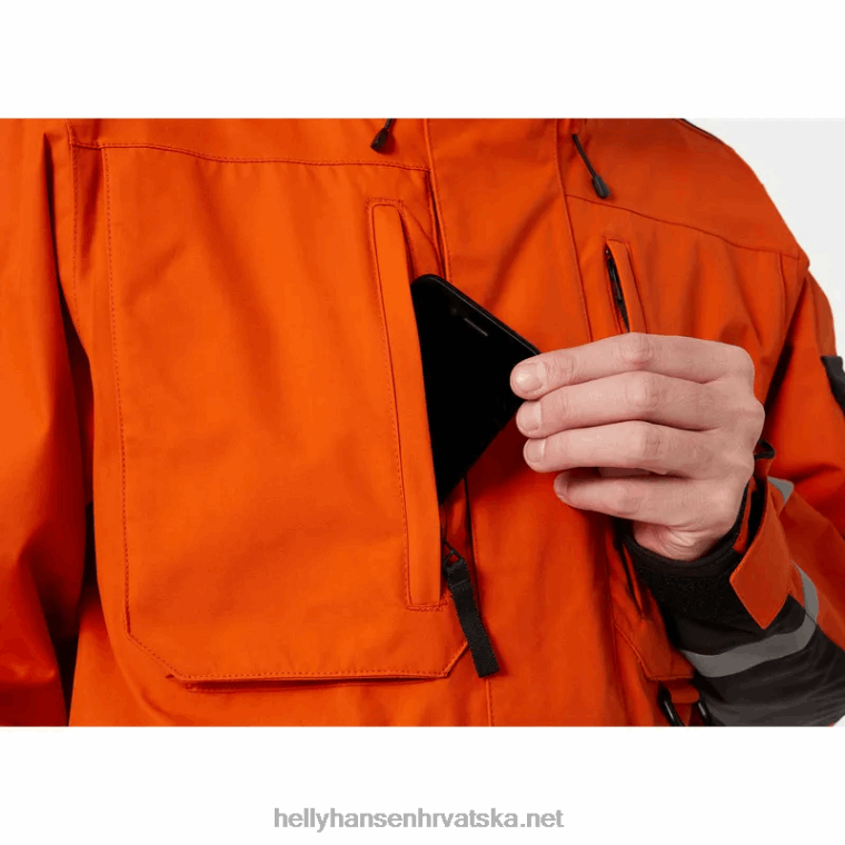 J0HV289 muška arctic prijelazna parka muškarci Helly-Hansen patrolni oran - Image 6