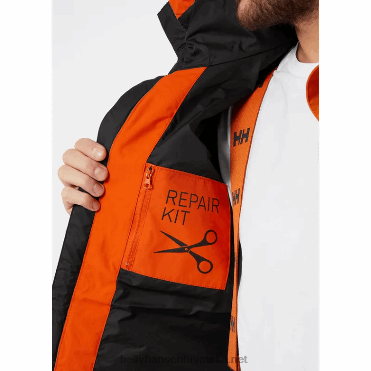 J0HV289 muška arctic prijelazna parka muškarci Helly-Hansen patrolni oran - Image 8