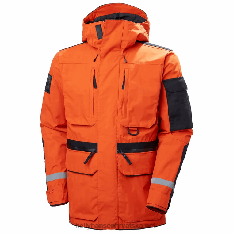 J0HV289 muška arctic prijelazna parka muškarci Helly-Hansen patrolni oran - Image 1