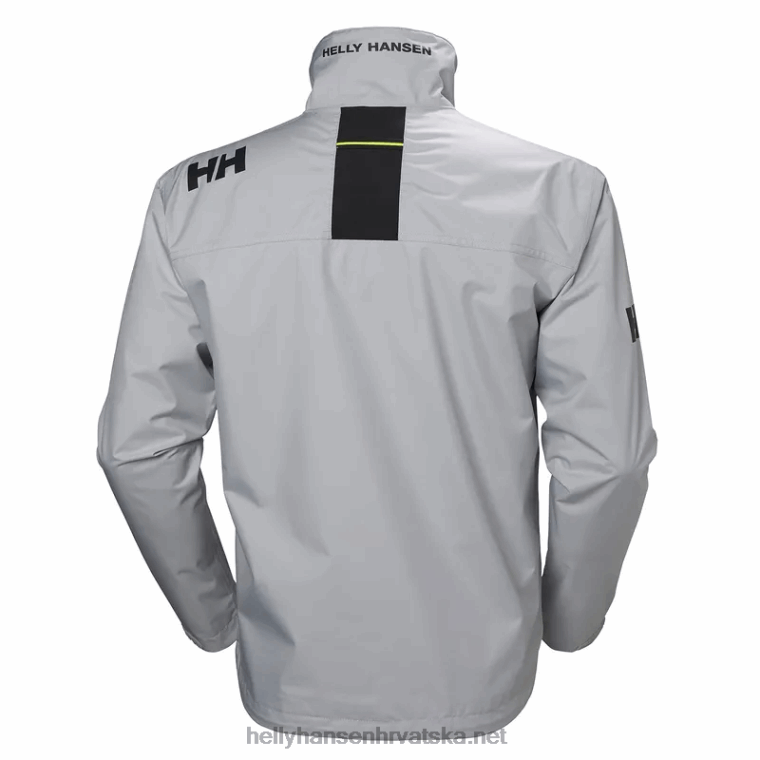 J0HV28 muška jakna za jedrenje za posadu muškarci Helly-Hansen siva magla - Image 2