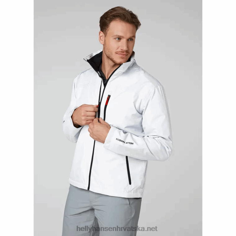 J0HV29 muška jakna za jedrenje za posadu muškarci Helly-Hansen bijela - Image 2