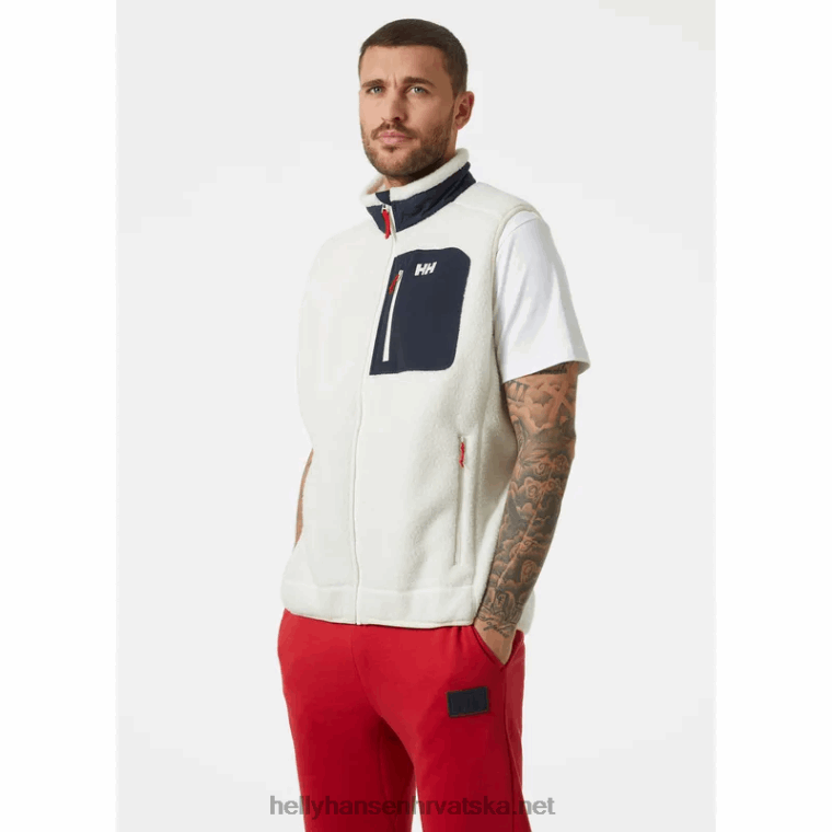 J0HV300 unisex panoramski prsluk od flisa muškarci Helly-Hansen snijeg - Image 2