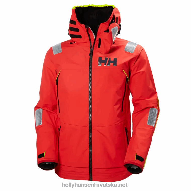 J0HV34 muška aegir jakna za jedrenje muškarci Helly-Hansen upozorenje crveno - Image 2