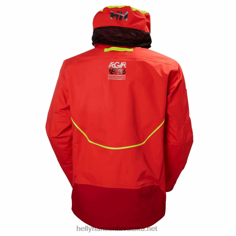 J0HV34 muška aegir jakna za jedrenje muškarci Helly-Hansen upozorenje crveno - Image 3