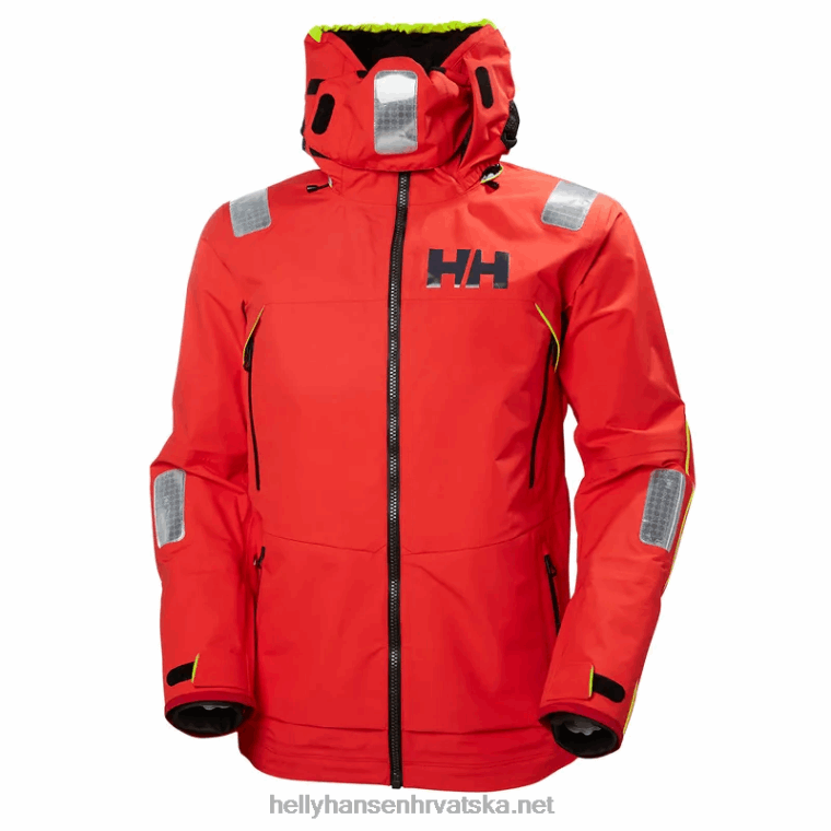 J0HV34 muška aegir jakna za jedrenje muškarci Helly-Hansen upozorenje crveno - Image 4