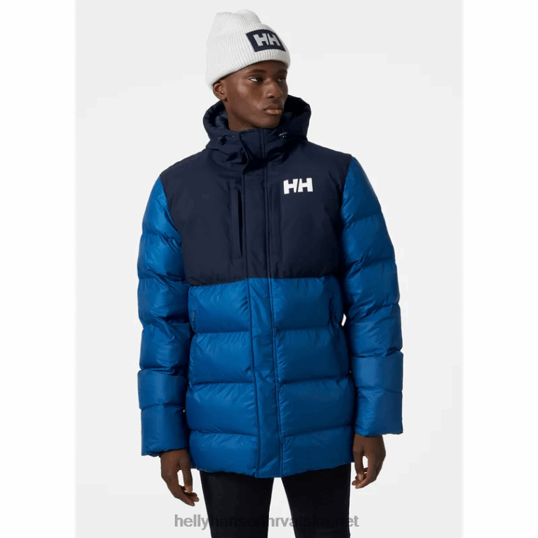 J0HV354 muška aktivna pufnasta duga jakna muškarci Helly-Hansen duboki fjord - Image 2