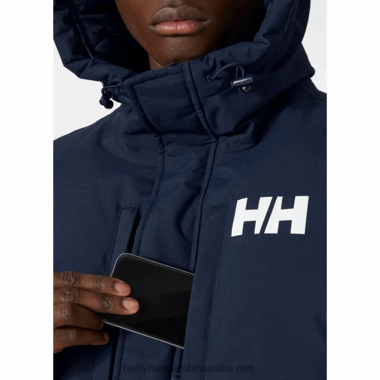 J0HV354 muška aktivna pufnasta duga jakna muškarci Helly-Hansen duboki fjord - Image 6