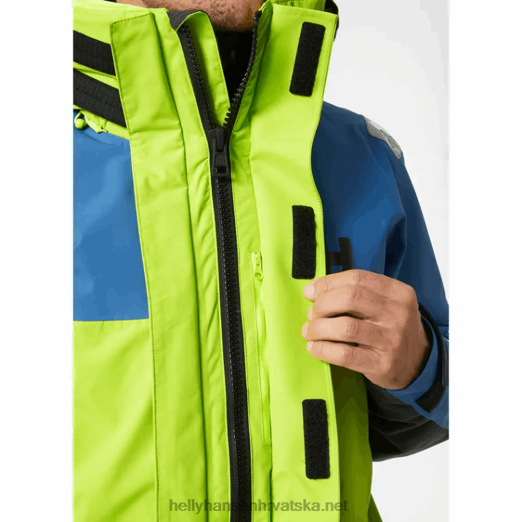 J0HV35 muška skagen jakna za pučinsko jedrenje muškarci Helly-Hansen azidno vapno - Image 8