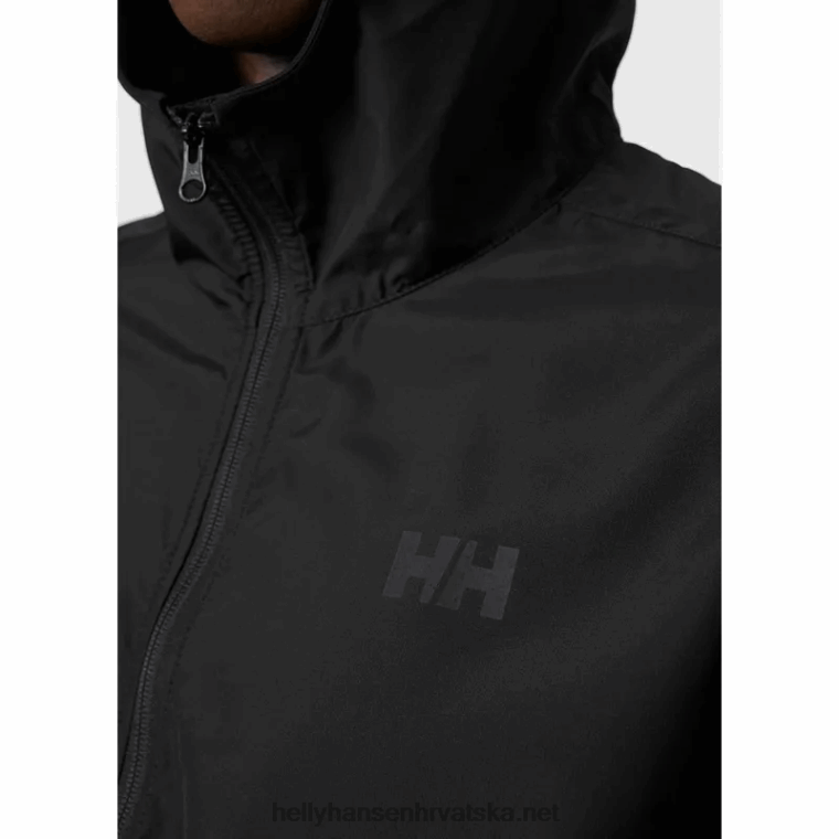 J0HV366 muška juell lagana vodootporna jakna muškarci Helly-Hansen crno - Image 6