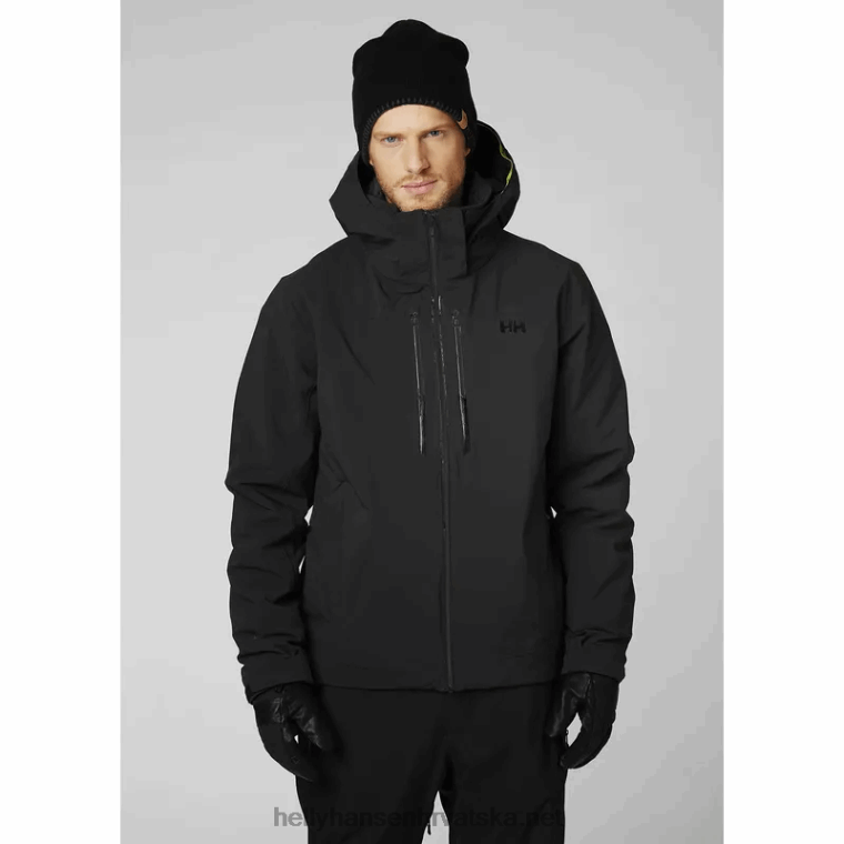 J0HV406 muška alpha â€¯lifaloft izolirana skijaška jakna muškarci Helly-Hansen crno - Image 2