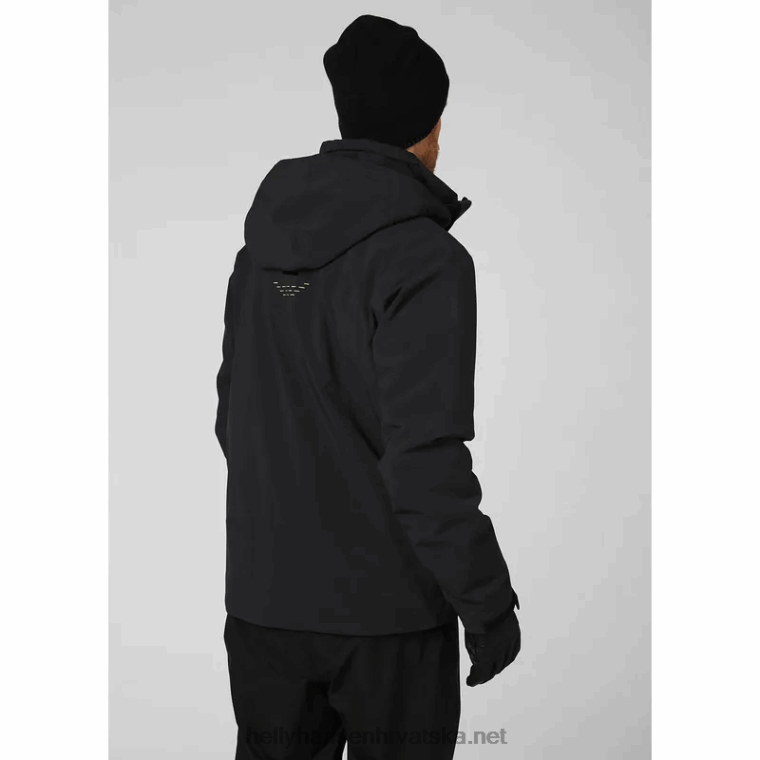J0HV406 muška alpha â€¯lifaloft izolirana skijaška jakna muškarci Helly-Hansen crno - Image 3