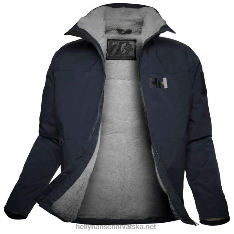 J0HV40 muška jakna od vune s ljuskom za Arctic Ocean muškarci Helly-Hansen mornarica - Image 1