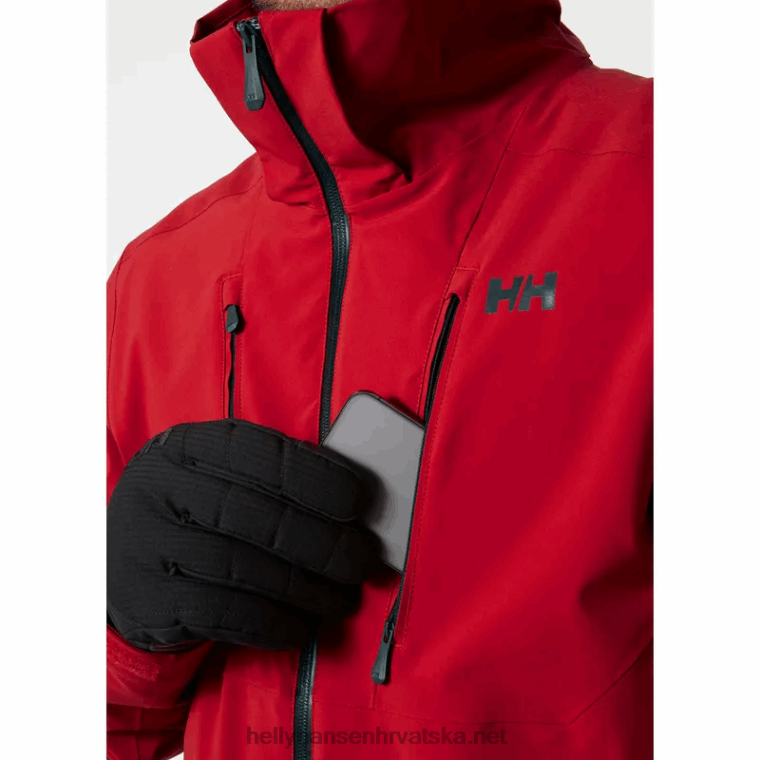 J0HV411 muška alpha 3.0 skijaška jakna muškarci Helly-Hansen Crvena - Image 5