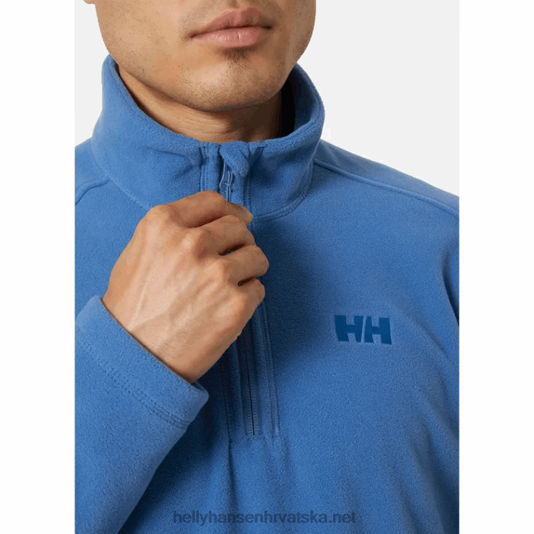 J0HV479 muški vuneni pulover s 1/2 patentnim zatvaračem muškarci Helly-Hansen močvarna jagoda - Image 5