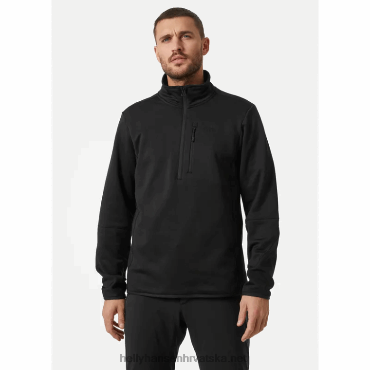 J0HV507 muška vanjska jakna od flisa alpha zero s poluzatvaračem muškarci Helly-Hansen ebanovina - Image 2
