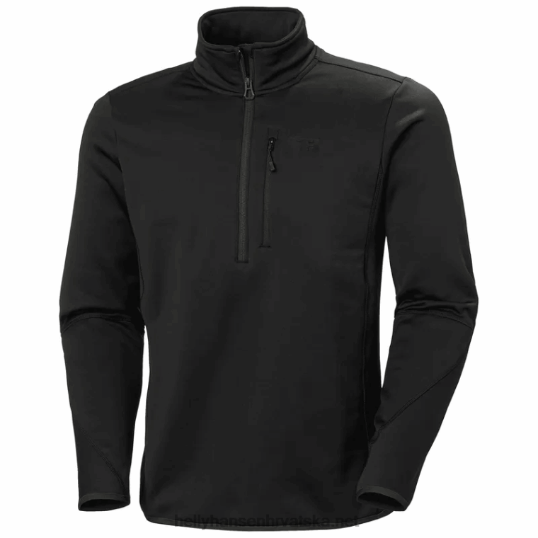 J0HV507 muška vanjska jakna od flisa alpha zero s poluzatvaračem muškarci Helly-Hansen ebanovina - Image 1