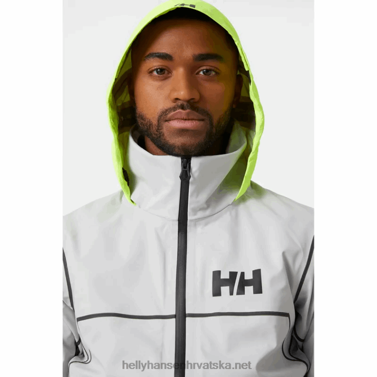 J0HV51 muška hp jakna od folije muškarci Helly-Hansen siva magla - Image 5
