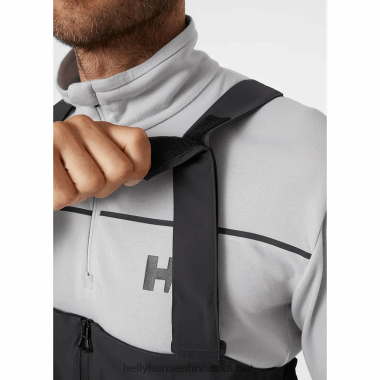 J0HV569 muški hp foil pro sailing bib muškarci Helly-Hansen ebanovina - Image 11