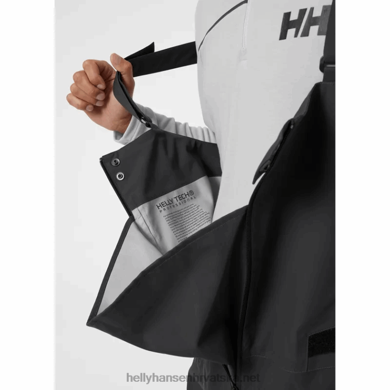 J0HV569 muški hp foil pro sailing bib muškarci Helly-Hansen ebanovina - Image 12