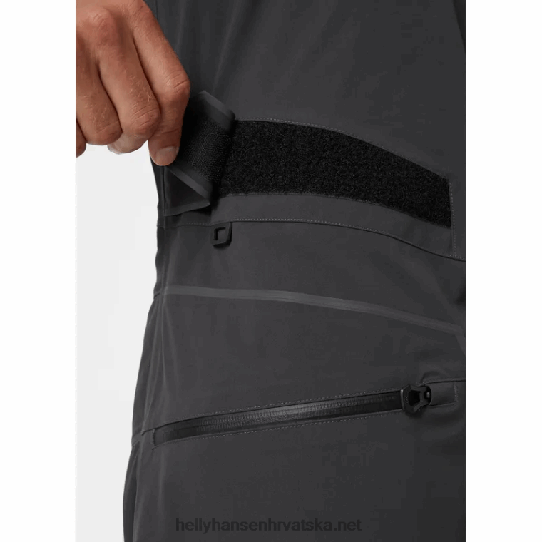 J0HV569 muški hp foil pro sailing bib muškarci Helly-Hansen ebanovina - Image 9