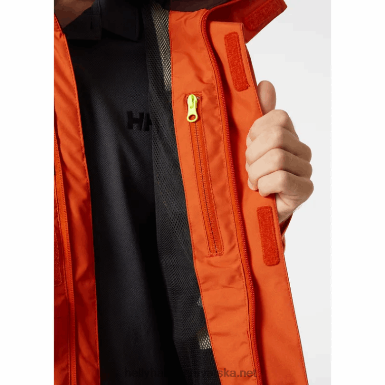 J0HV56 muška jakna za obalno jedrenje Newport muškarci Helly-Hansen patrolni oran - Image 6