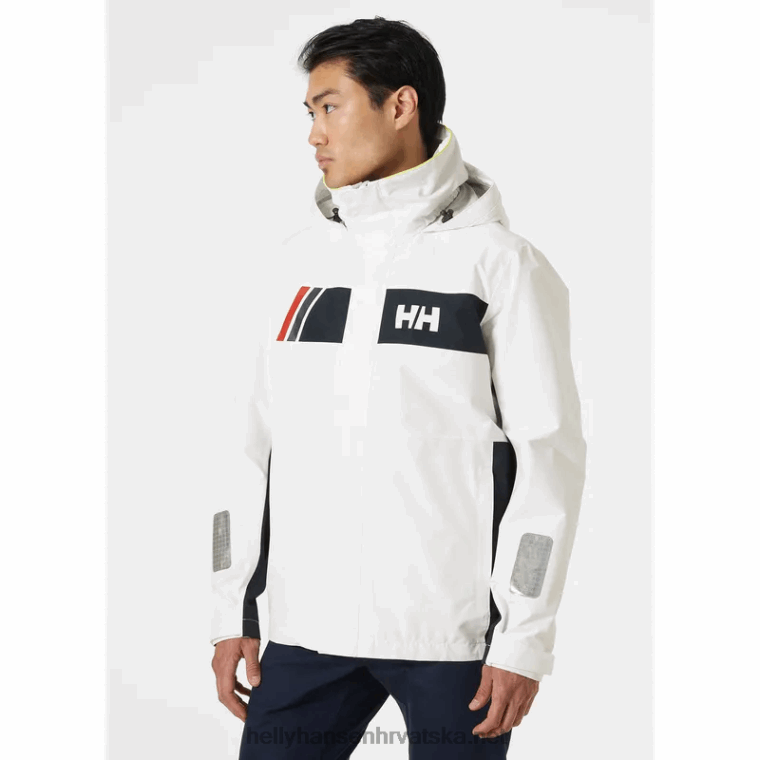 J0HV57 muška jakna za obalno jedrenje Newport muškarci Helly-Hansen bijela - Image 3