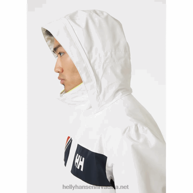 J0HV57 muška jakna za obalno jedrenje Newport muškarci Helly-Hansen bijela - Image 6