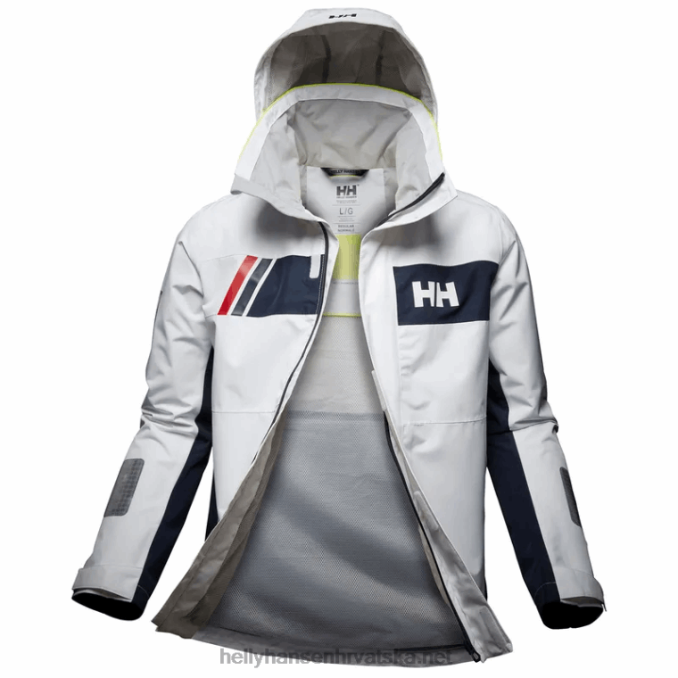 J0HV57 muška jakna za obalno jedrenje Newport muškarci Helly-Hansen bijela - Image 1