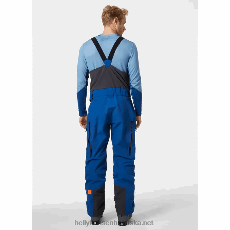 J0HV598 muške sogn skijaške hlače s naramenicama muškarci Helly-Hansen mornarica - Image 3