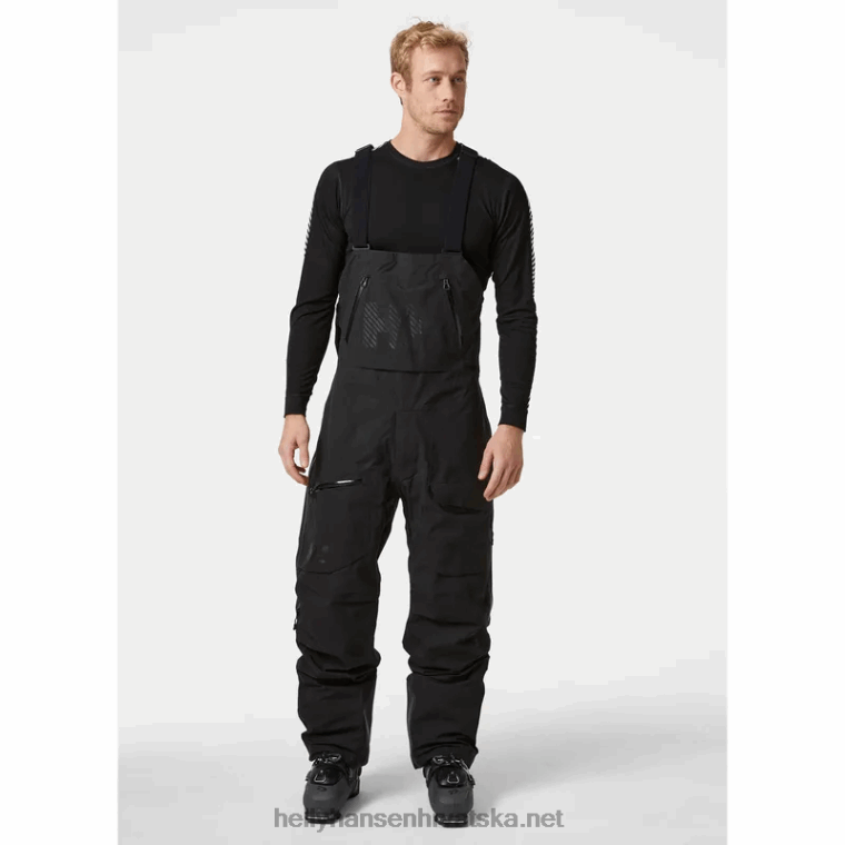 J0HV603 muške ridge infinity bib shell skijaške hlače muškarci Helly-Hansen močvarna jagoda - Image 2