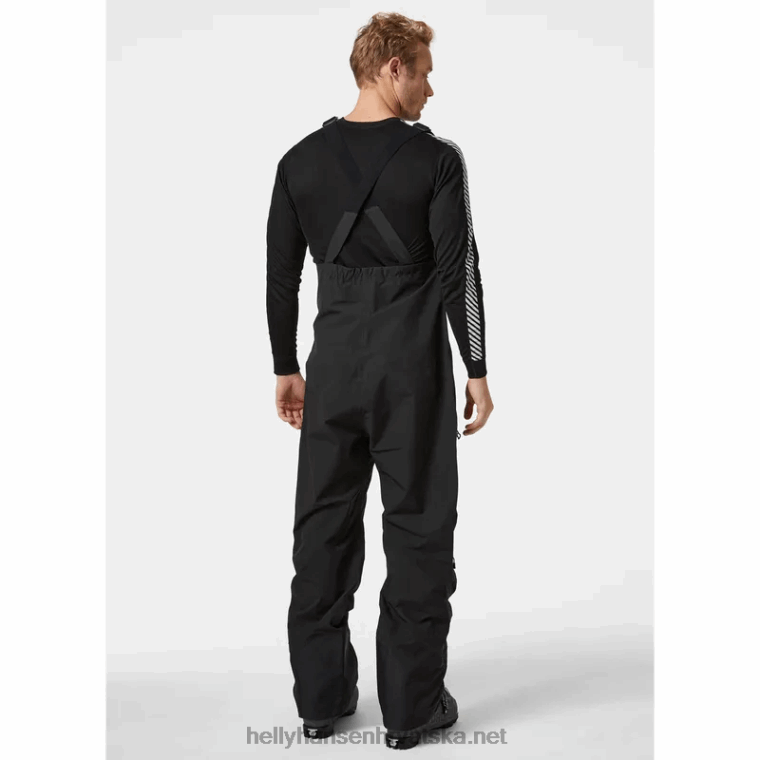 J0HV603 muške ridge infinity bib shell skijaške hlače muškarci Helly-Hansen močvarna jagoda - Image 3