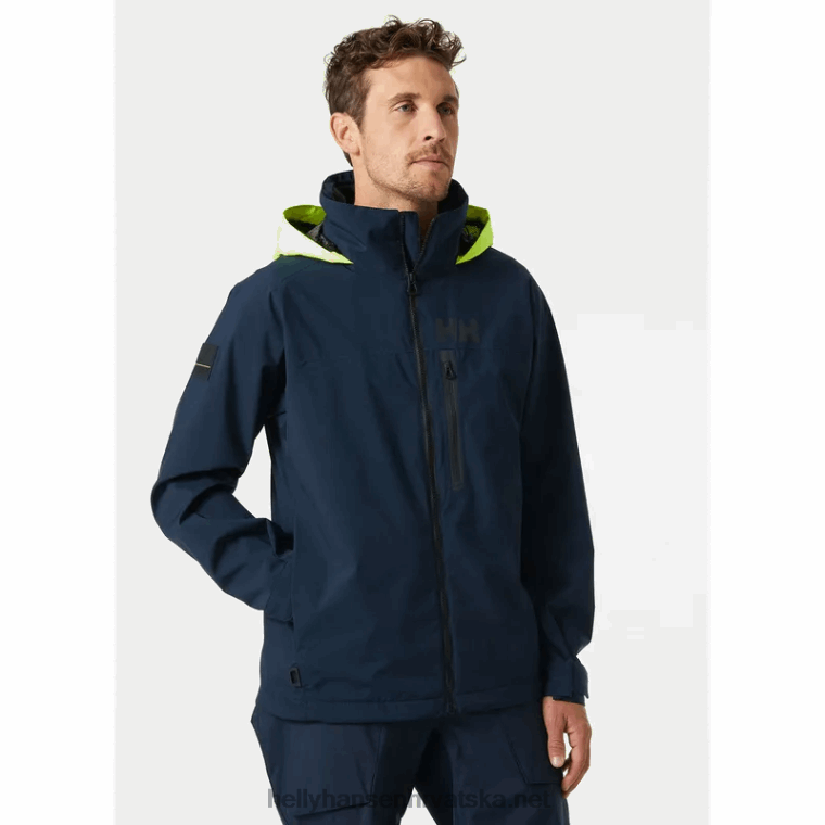 J0HV66 muška hp trkaća jedriličarska jakna s kapuljačom muškarci Helly-Hansen mornarica - Image 3