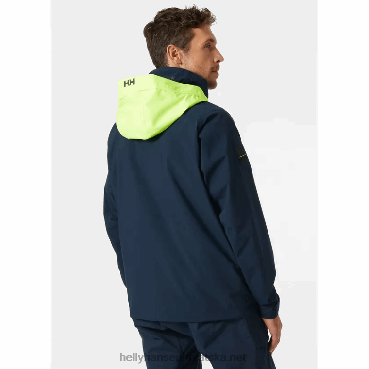 J0HV66 muška hp trkaća jedriličarska jakna s kapuljačom muškarci Helly-Hansen mornarica - Image 4
