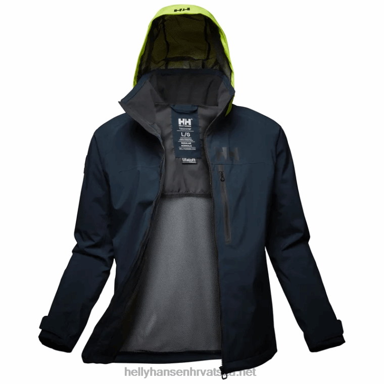 J0HV66 muška hp trkaća jedriličarska jakna s kapuljačom muškarci Helly-Hansen mornarica - Image 1