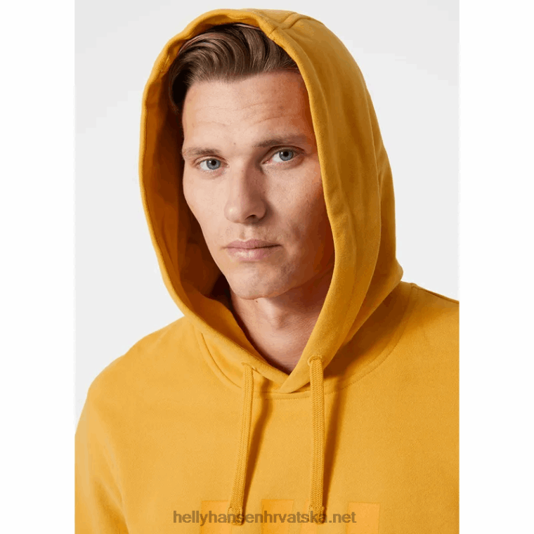 J0HV765 muška majica s kapuljačom s logom hh muškarci Helly-Hansen crno - Image 6
